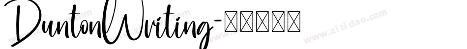 DuntonWriting字体转换