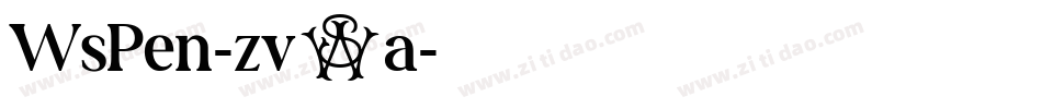 WsPen-zv4a字体转换