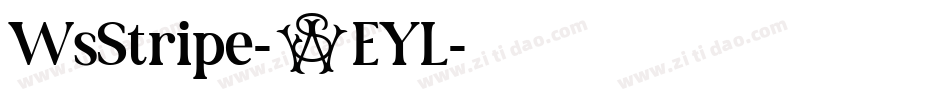 WsStripe-5EYL字体转换