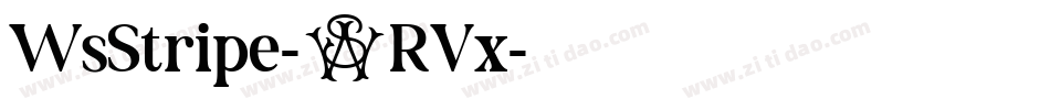 WsStripe-5RVx字体转换