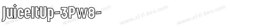 JuiceItUp-3Pw8字体转换