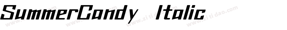 SummerCandy-Italic字体转换