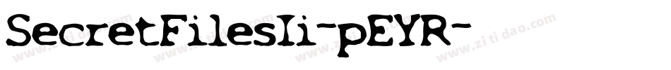 SecretFilesIi-pEYR字体转换