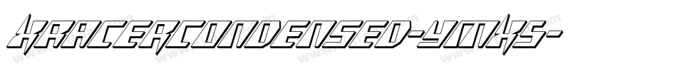 XRacerCondensed-yMX5字体转换