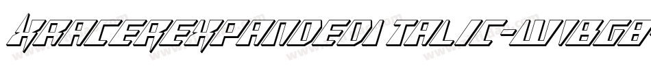 XRacerExpandedItalic-w1BG8字体转换