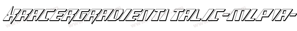 XRacerGradientItalic-mLP1a字体转换