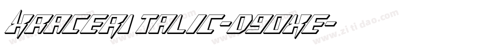 XRacerItalic-d9OxE字体转换