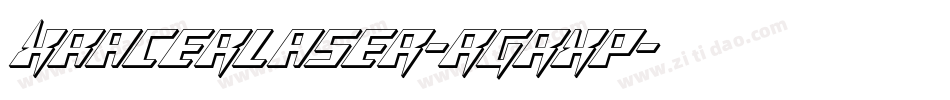 XRacerLaser-rgrxp字体转换