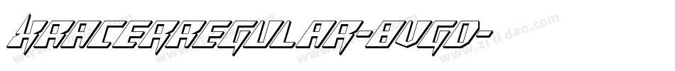 XRacerRegular-8vgD字体转换