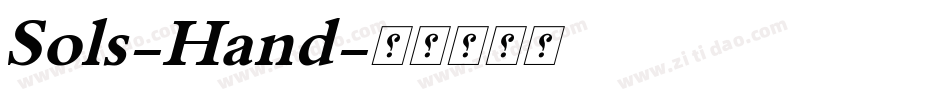 Sols-Hand字体转换