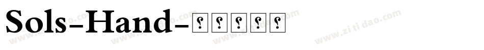 Sols-Hand字体转换