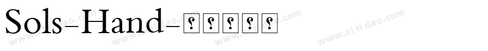 Sols-Hand字体转换
