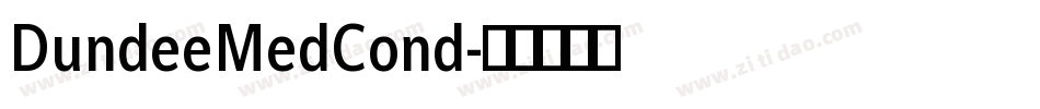 DundeeMedCond字体转换