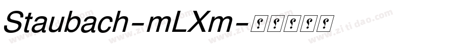 Staubach-mLXm字体转换 Staubach-mLXm字体转换