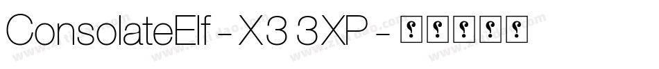 ConsolateElf-X33XP字体转换