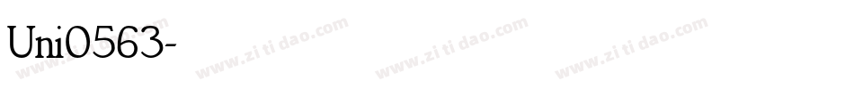 Uni0563字体转换
