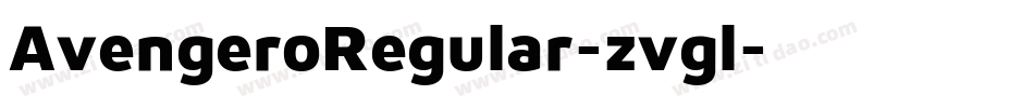 AvengeroRegular-zvgl字体转换