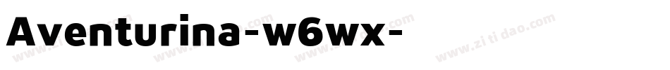 Aventurina-w6wx字体转换