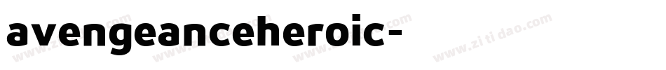 avengeanceheroic字体转换