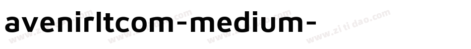 avenirltcom-medium字体转换
