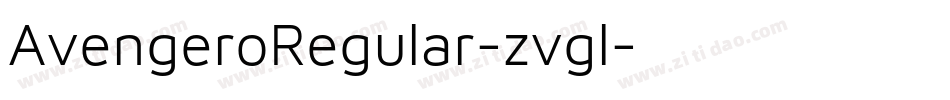 AvengeroRegular-zvgl字体转换