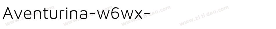 Aventurina-w6wx字体转换