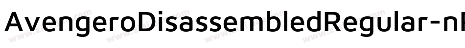 AvengeroDisassembledRegular-nRvd4字体转换