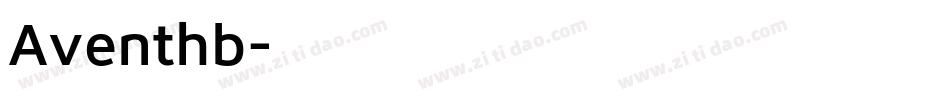 Aventhb字体转换