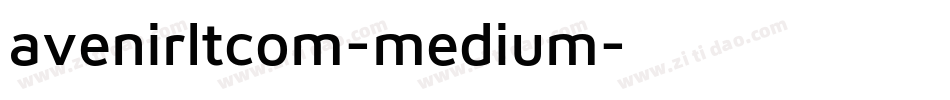 avenirltcom-medium字体转换