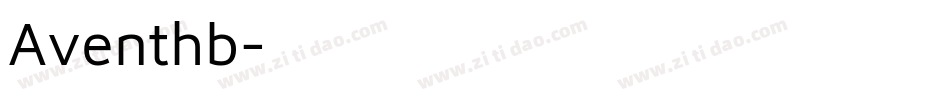 Aventhb字体转换