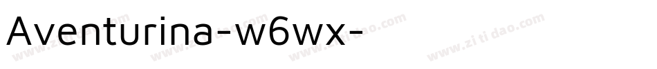 Aventurina-w6wx字体转换