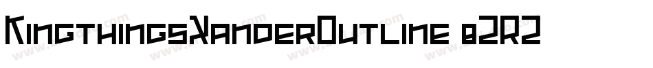 KingthingsXanderOutline-8ZRZ字体转换