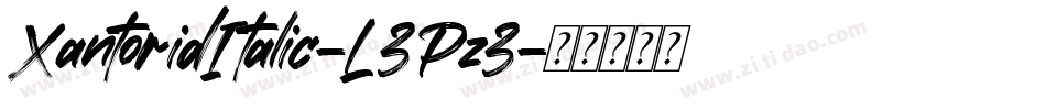 XantoridItalic-L3Pz3字体转换