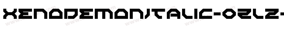 XenoDemonItalic-0Zlz字体转换