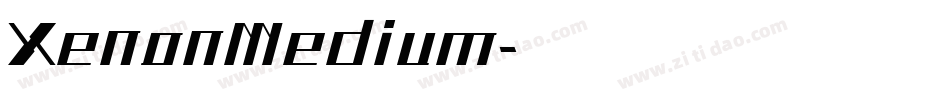 XenonMedium字体转换