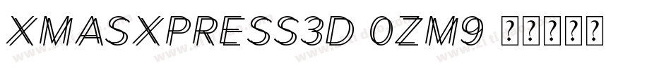 XmasXpress3D-0Zm9字体转换