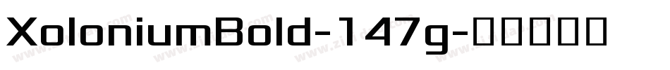 XoloniumBold-147g字体转换