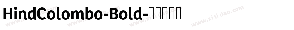 HindColombo-Bold字体转换