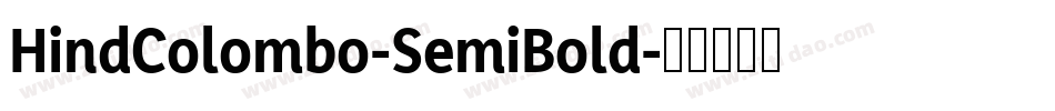 HindColombo-SemiBold字体转换