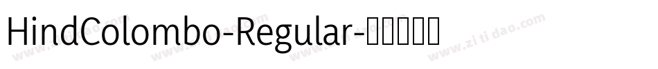 HindColombo-Regular字体转换