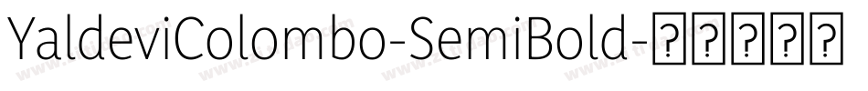 YaldeviColombo-SemiBold字体转换
