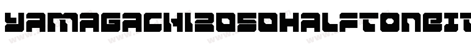 Yamagachi2050HalftoneItalic-nBwR字体转换