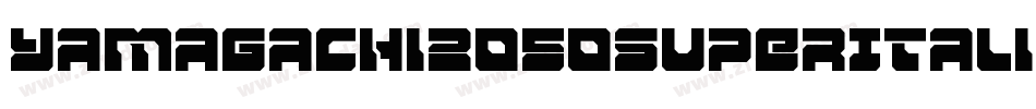 Yamagachi2050SuperItalic-KrjZ字体转换