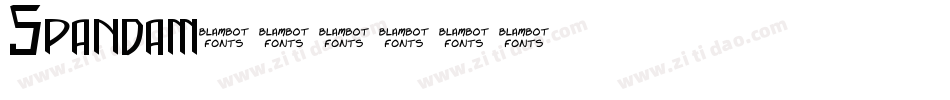 Spandam字体转换