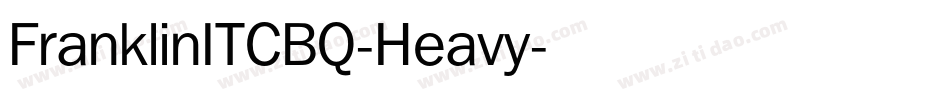 FranklinITCBQ-Heavy字体转换