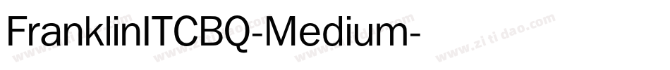 FranklinITCBQ-Medium字体转换