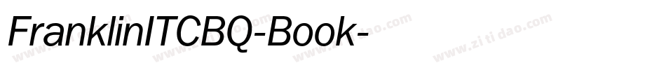 FranklinITCBQ-Book字体转换