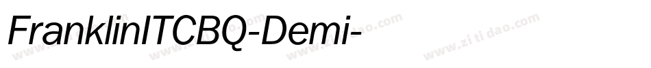 FranklinITCBQ-Demi字体转换