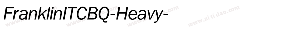 FranklinITCBQ-Heavy字体转换