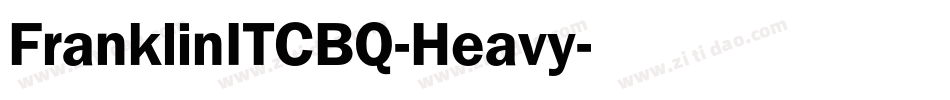 FranklinITCBQ-Heavy字体转换